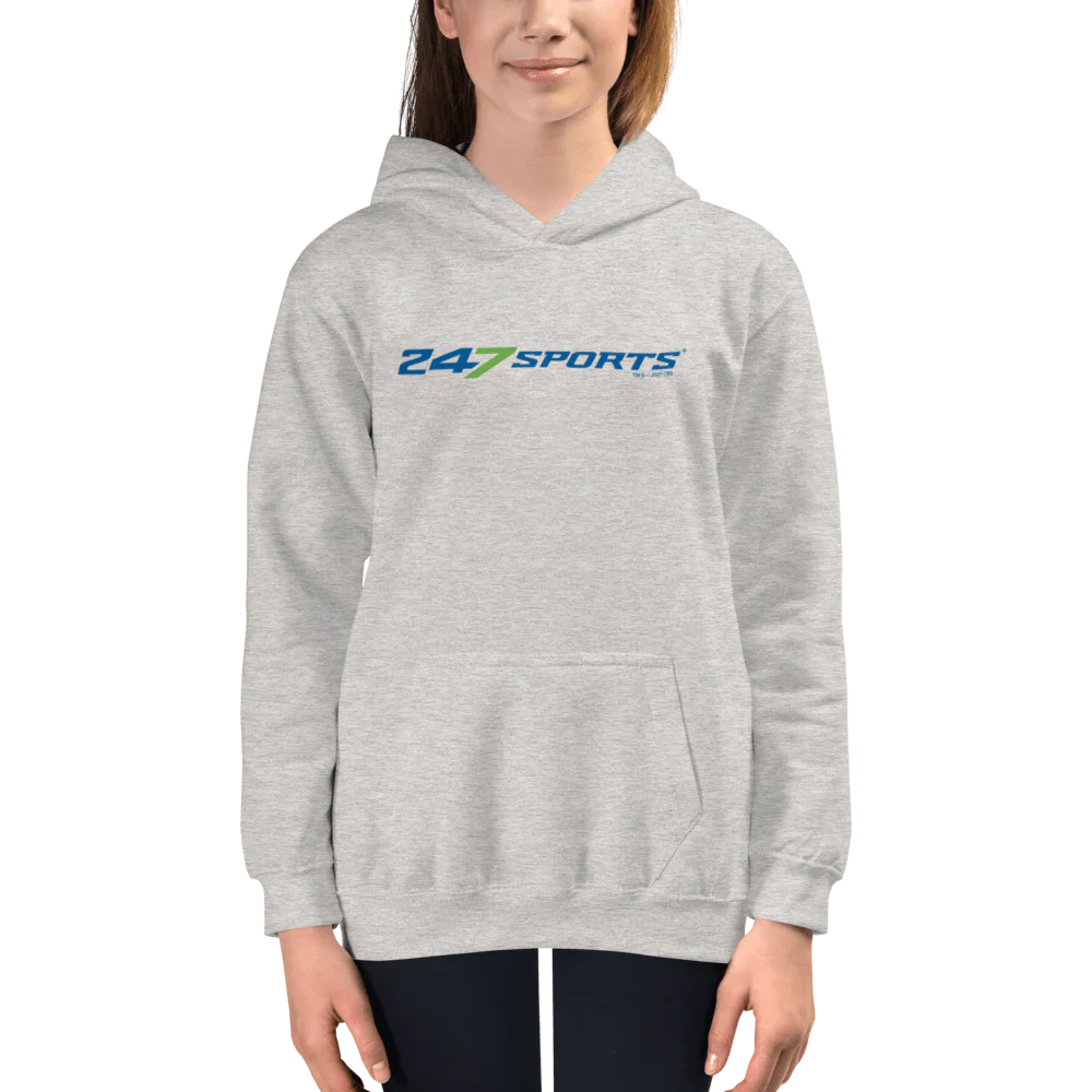 247 Sports Logo Kids Hooded Sweatshirt - Image 2