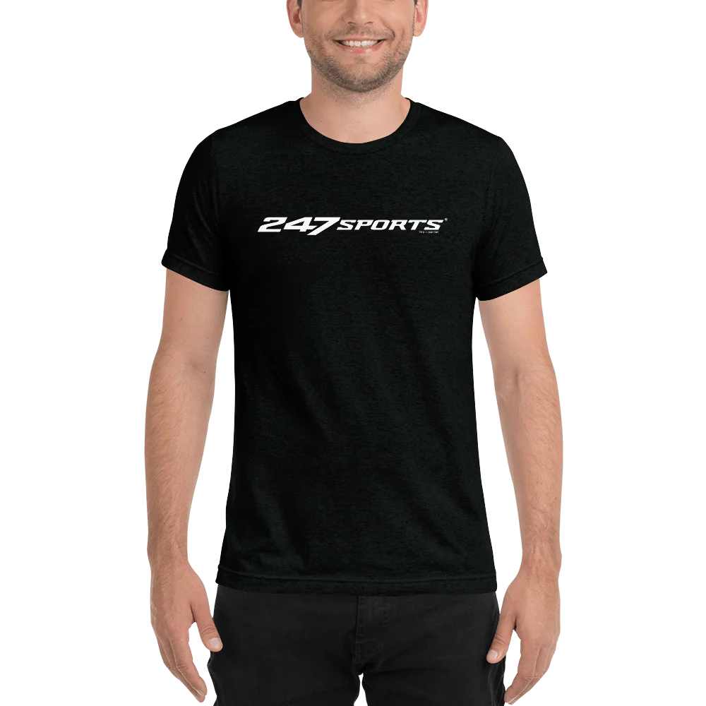 247 Sports White Logo Unisex Tri-Blend T-Shirt