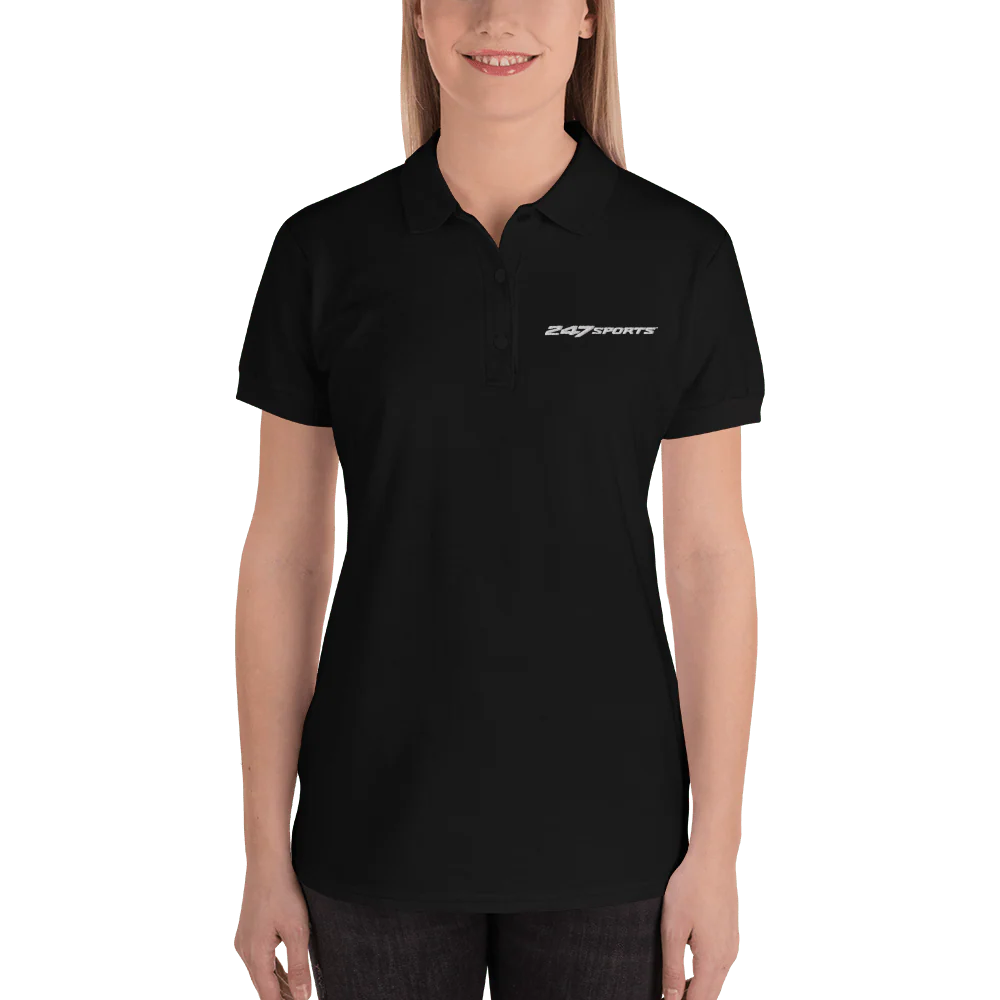 247 Sports White Logo Women's Polo Shirt
