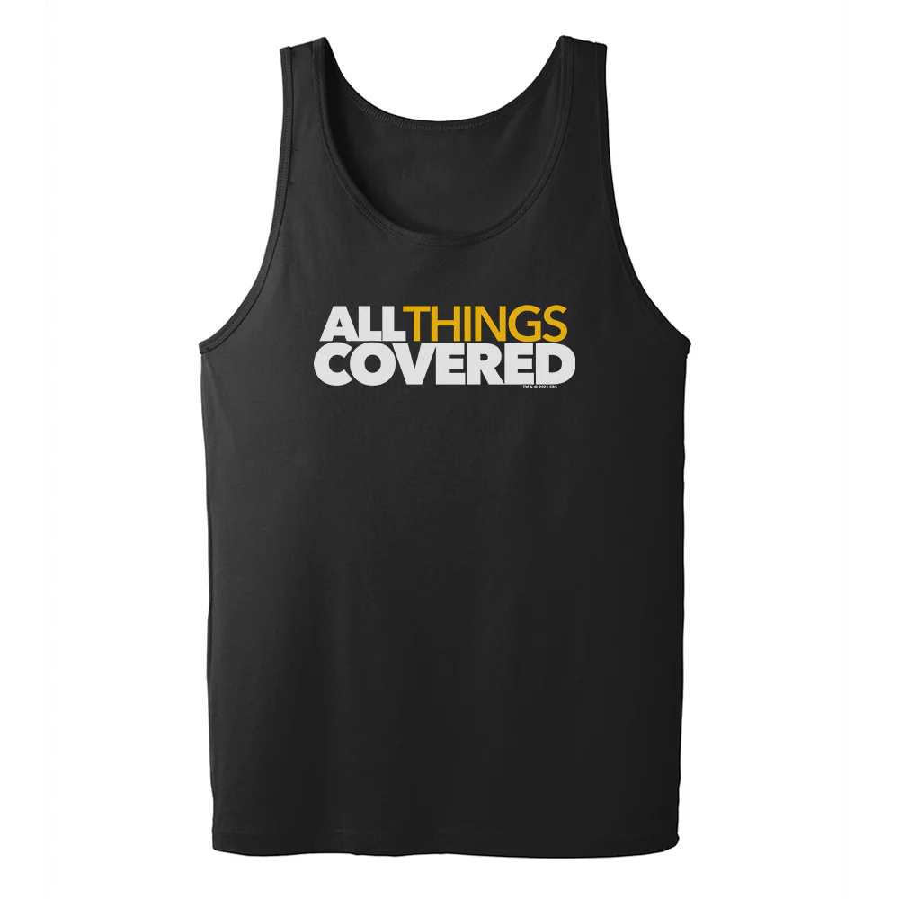 All Things Covered Podcast White Logo Adult Tank Top