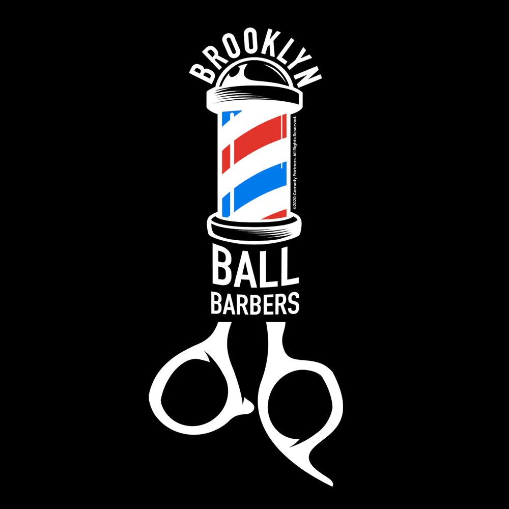 As Seen On Comedy Central Ball Barbers Logo Fleece Crewneck Sweatshirt - Image 2