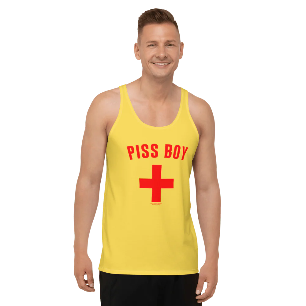 As Seen On Comedy Central Piss Boy Adult All-Over Print Tank Top - Image 4