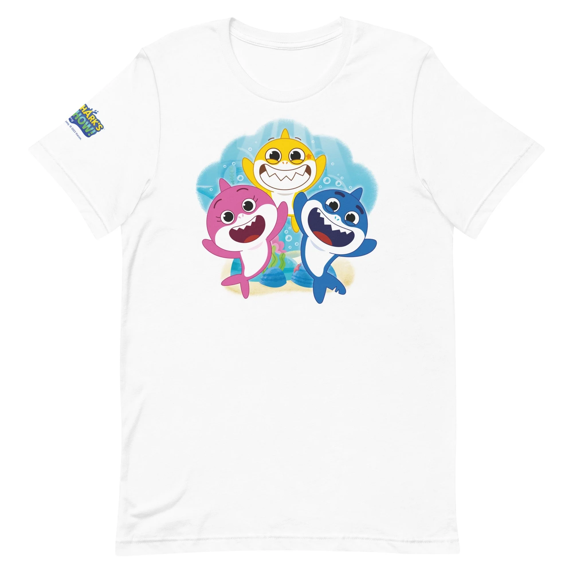 Baby Shark's Big Show Family Adult Short Sleeve T-Shirt - Image 7