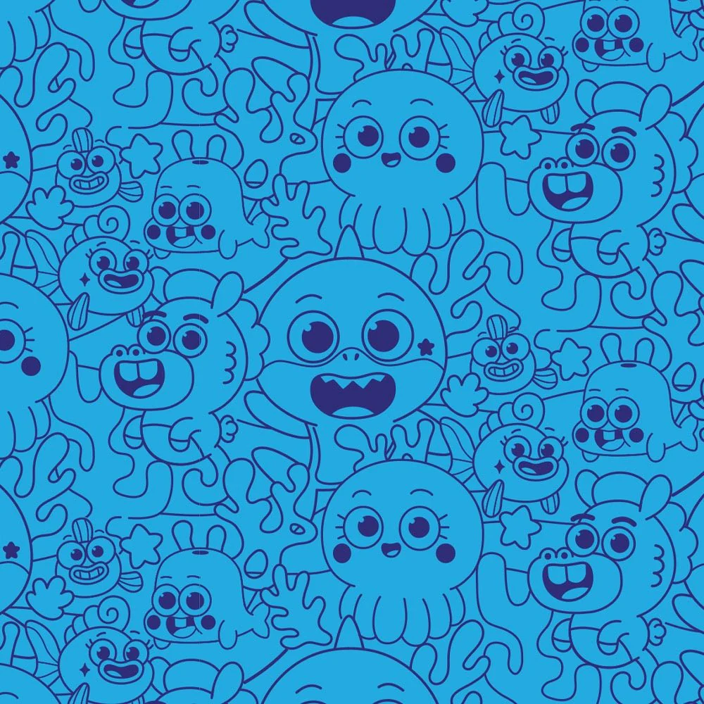 Baby Shark's Big Show Blue Kids Leggings - Image 2