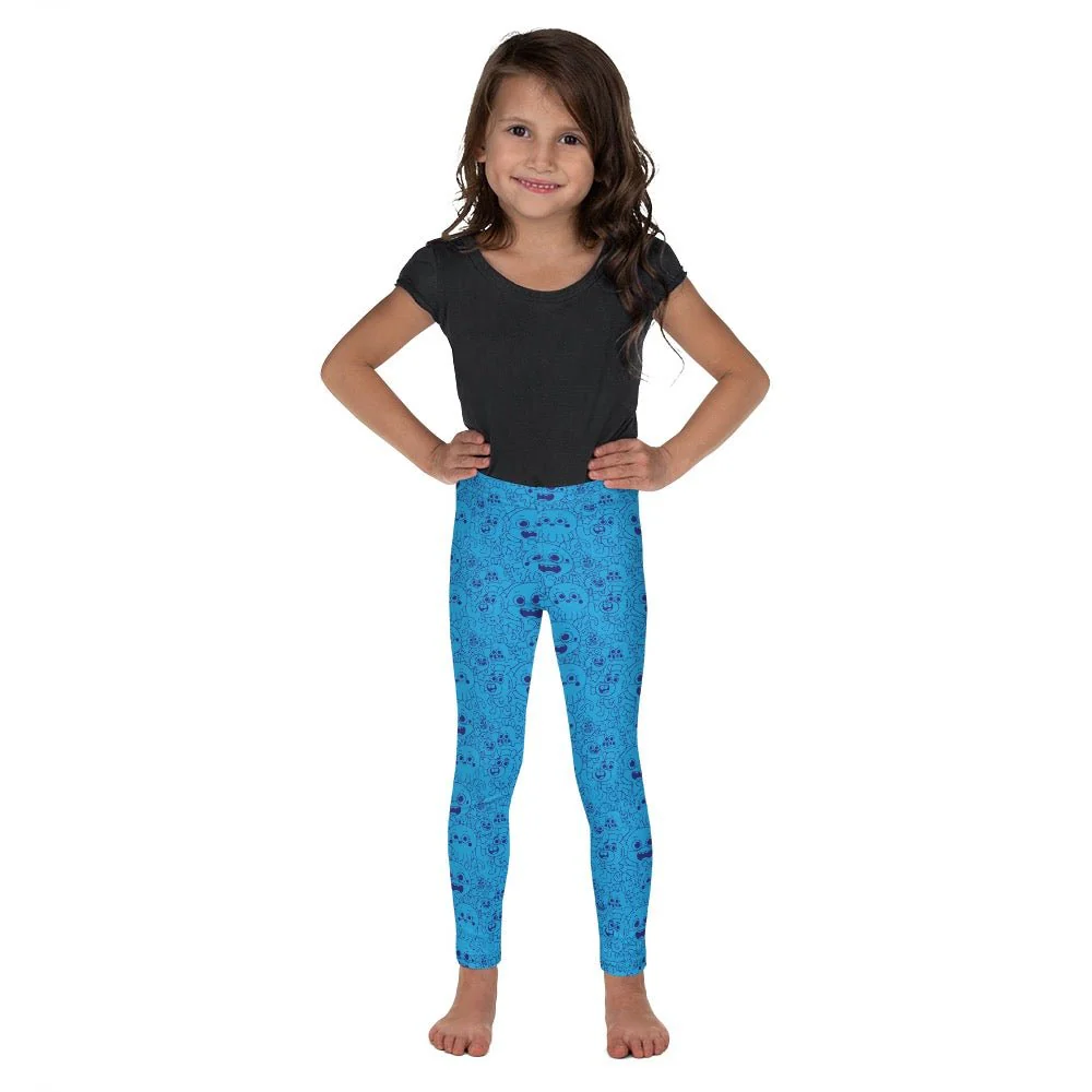 Baby Shark's Big Show Blue Kids Leggings - Image 3