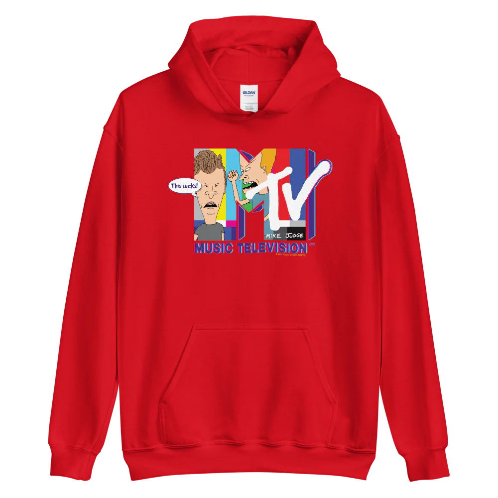 Beavis and Butt-Head MTV Logo Hooded Sweatshirt - Image 5