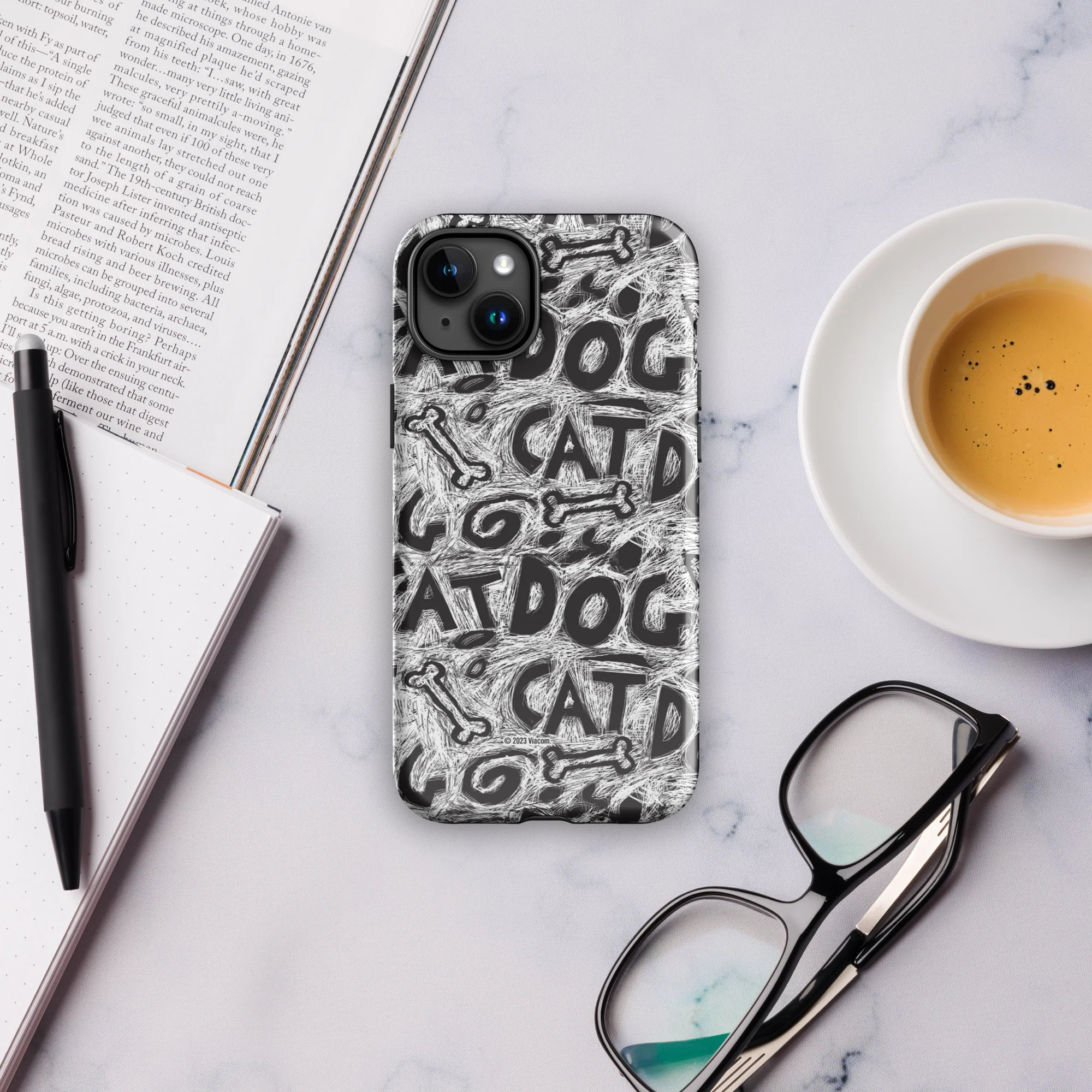 CatDog Scratch Pattern Tough Case for iPhone - Image 42