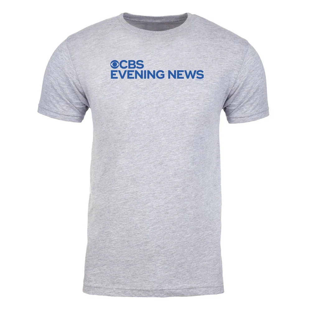 CBS News Evening News Logo Adult Short Sleeve T-Shirt - Image 2