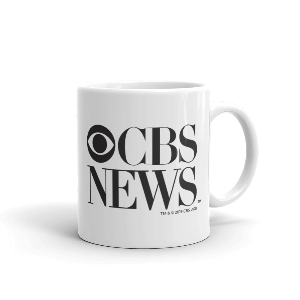 CBS News Vintage Logo White Mug