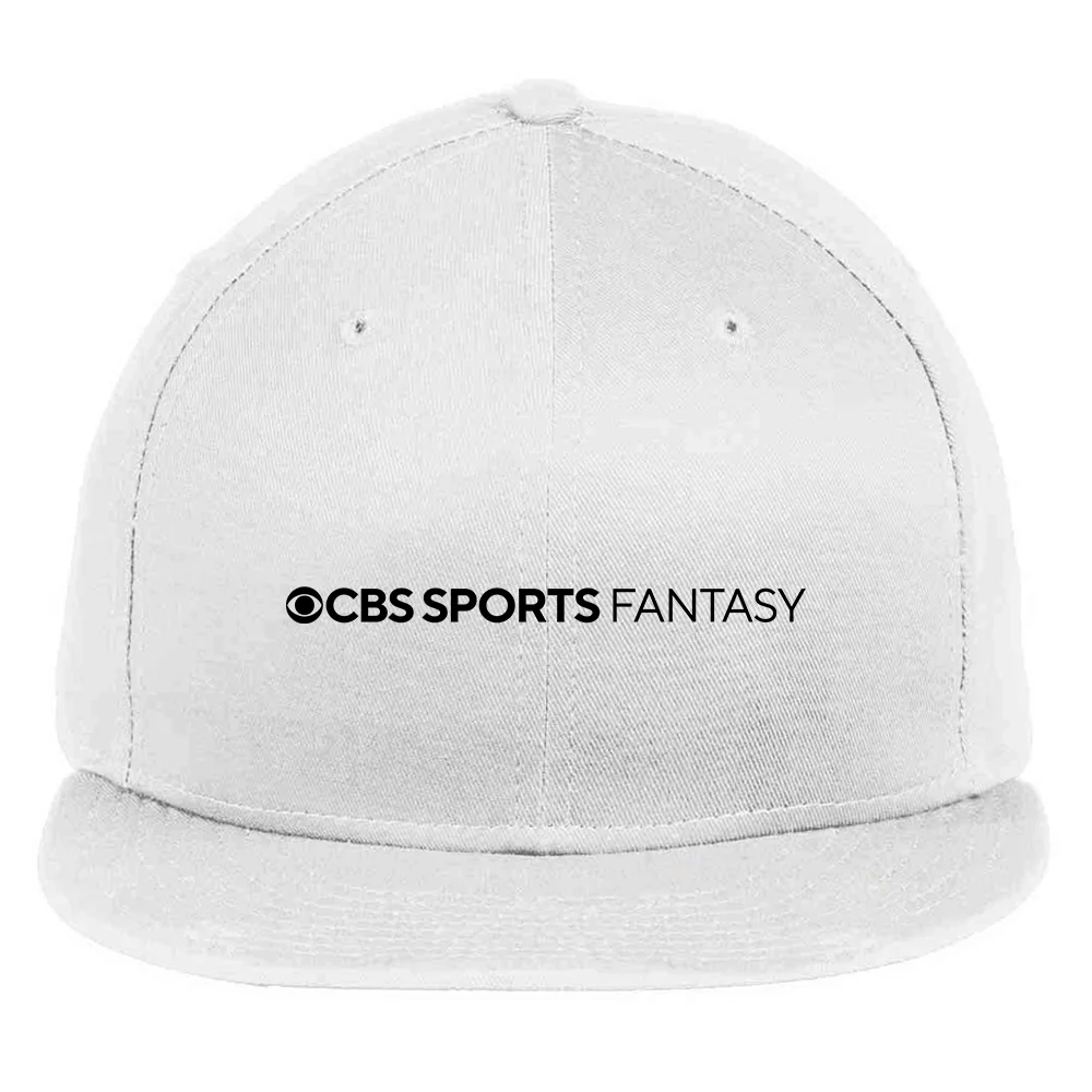 CBS Sports Fantasy Logo Embroidered Flat Bill Hat - Image 4