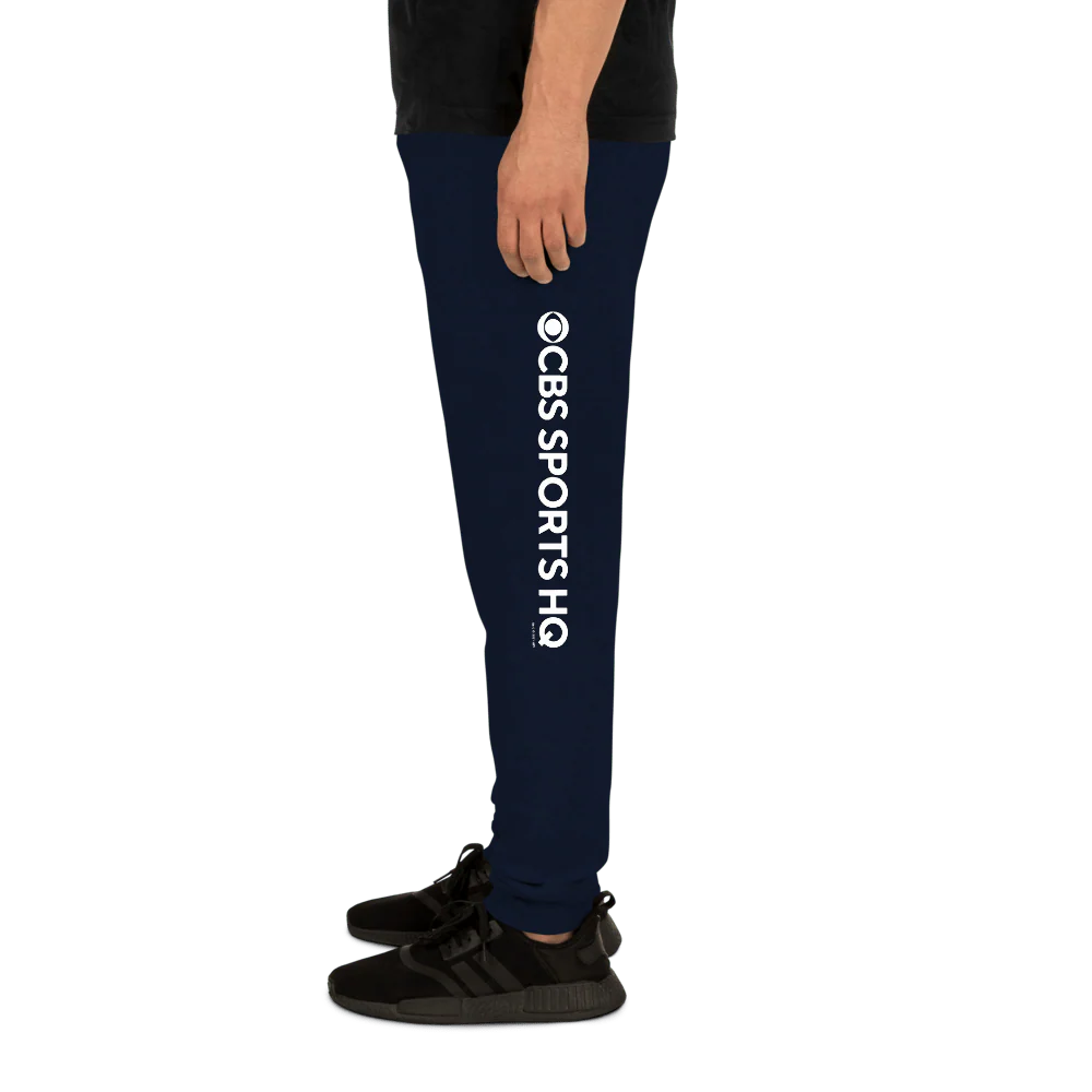 CBS Sports HQ Logo Adult Fleece Joggers - Image 4