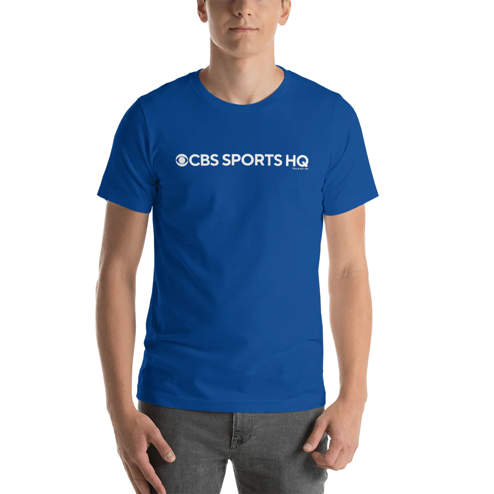 CBS Sports HQ Logo Adult Short Sleeve T-Shirt - Image 4