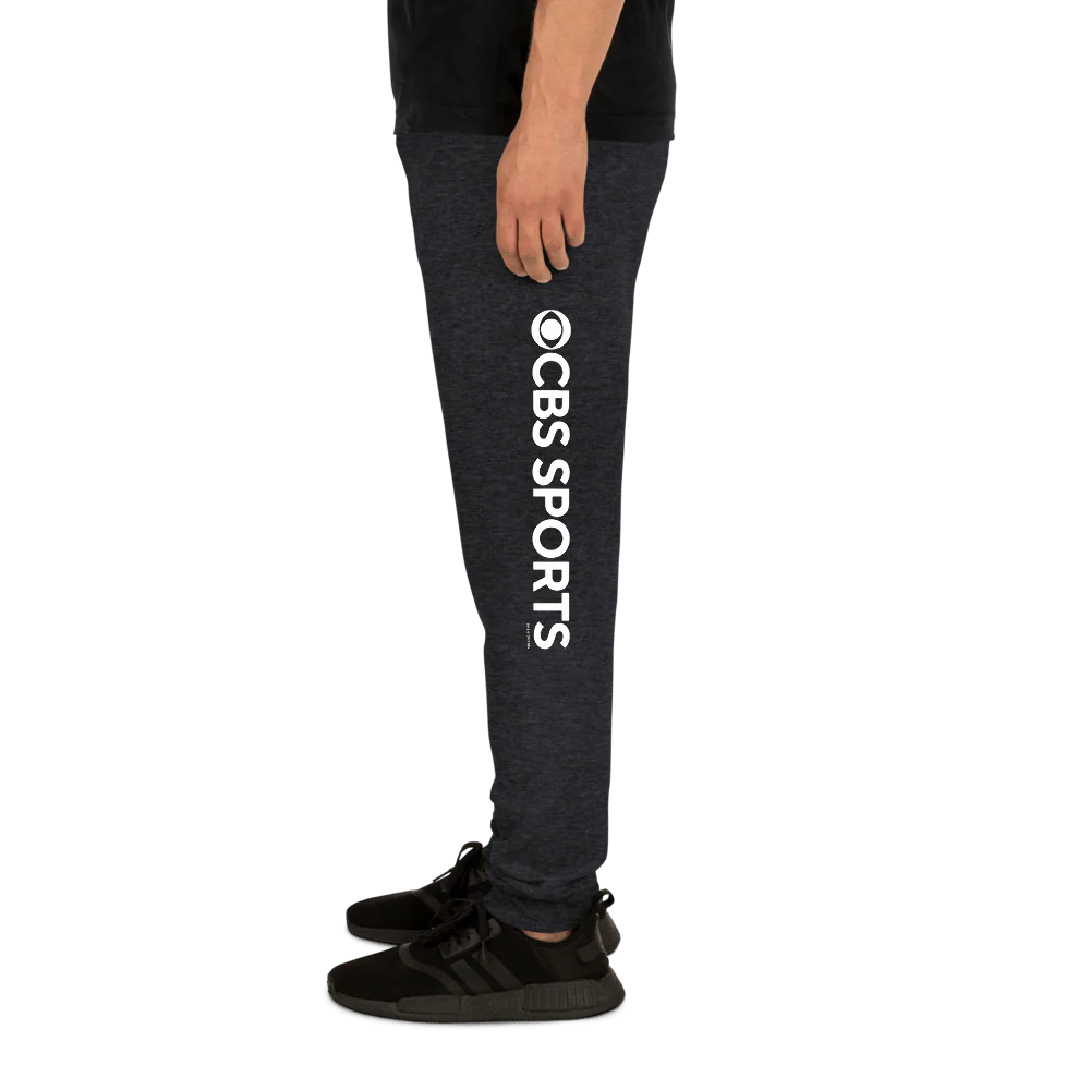CBS Sports Logo Adult Fleece Joggers - Image 2