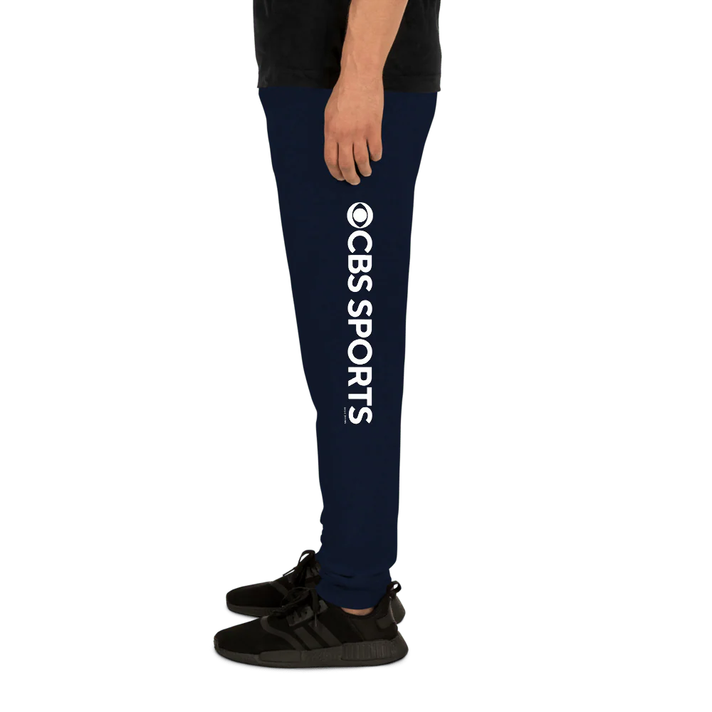 CBS Sports Logo Adult Fleece Joggers - Image 4