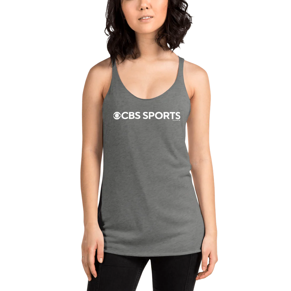 CBS Sports Logo Women's Tri-Blend Racerback Tank Top - Image 2