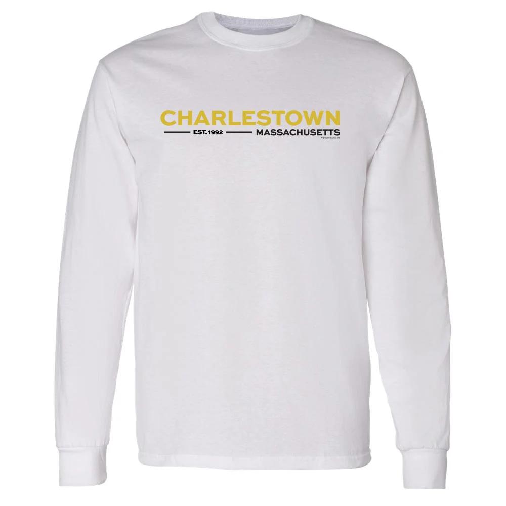 City on a Hill Charlestown Massachusetts Adult Long Sleeve T-Shirt - Image 2