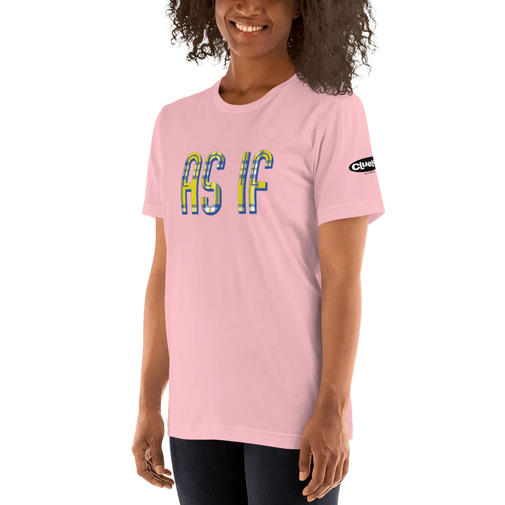 Clueless As If Plaid Adult Short Sleeve T-Shirt - Image 2