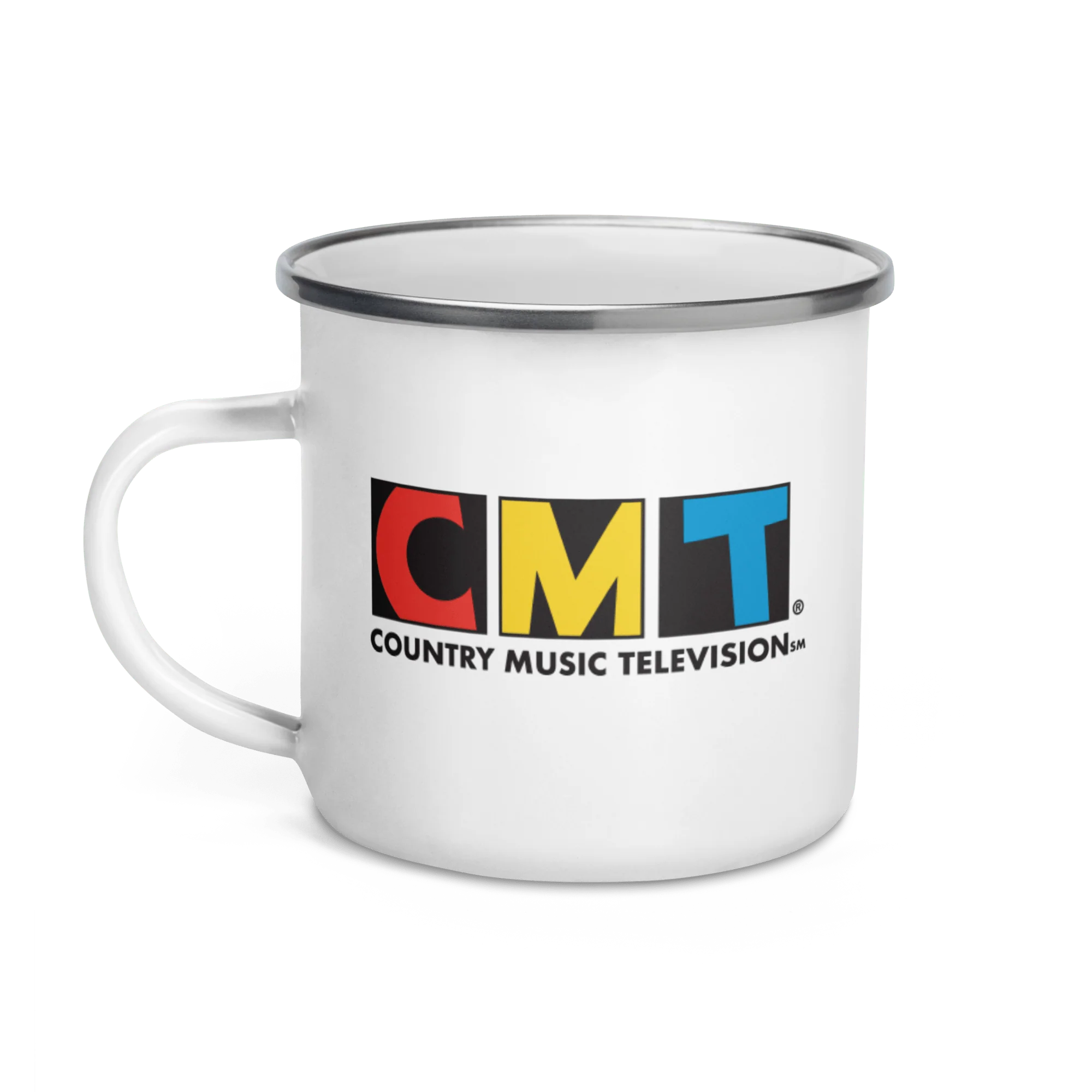 CMT Logo Enamel Camping Mug