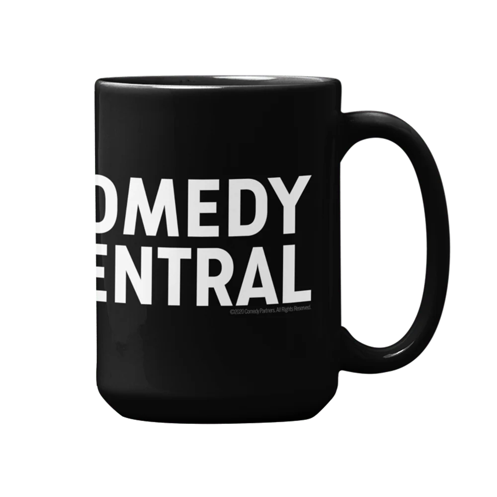 Comedy Central Logo Full Wrap Black Mug - Image 8