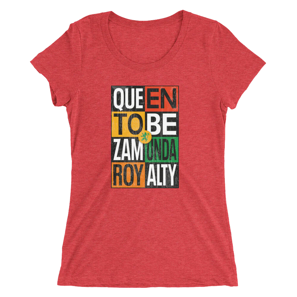Coming To America Queen To Be Women's Tri-Blend Short Sleeve T-Shirt - Image 15
