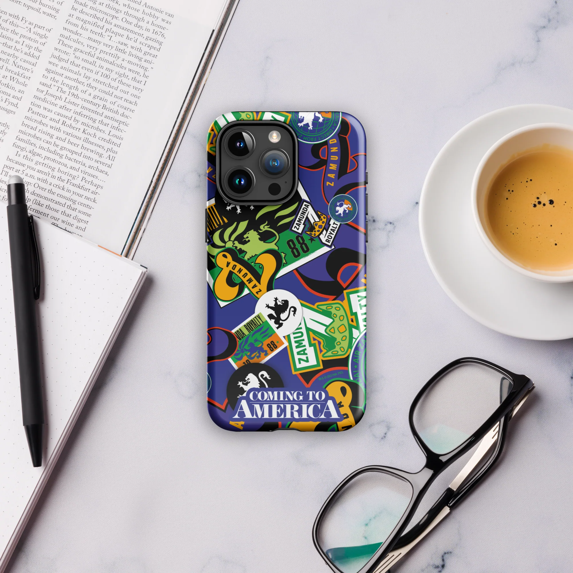 Coming To America Zamunda Pattern Tough Case for iPhone - Image 48