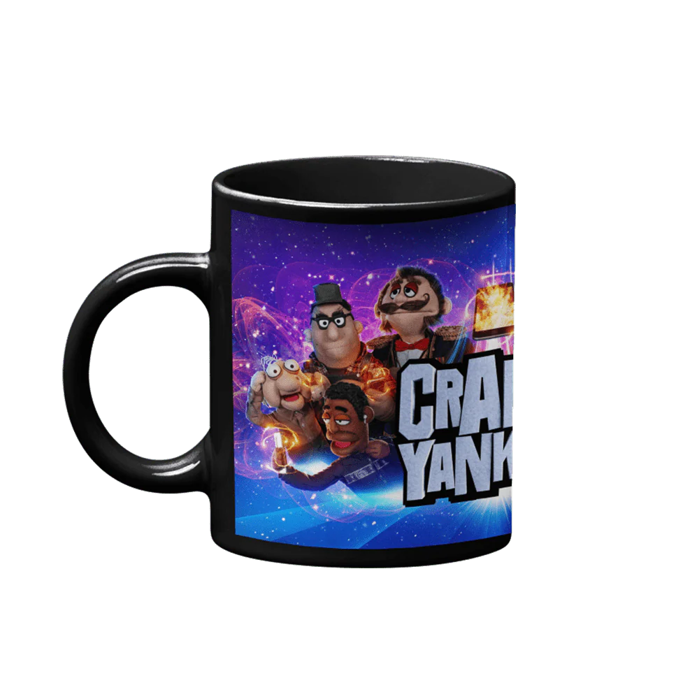 Crank Yankers Key Art Full Wrap Black Mug - Image 2
