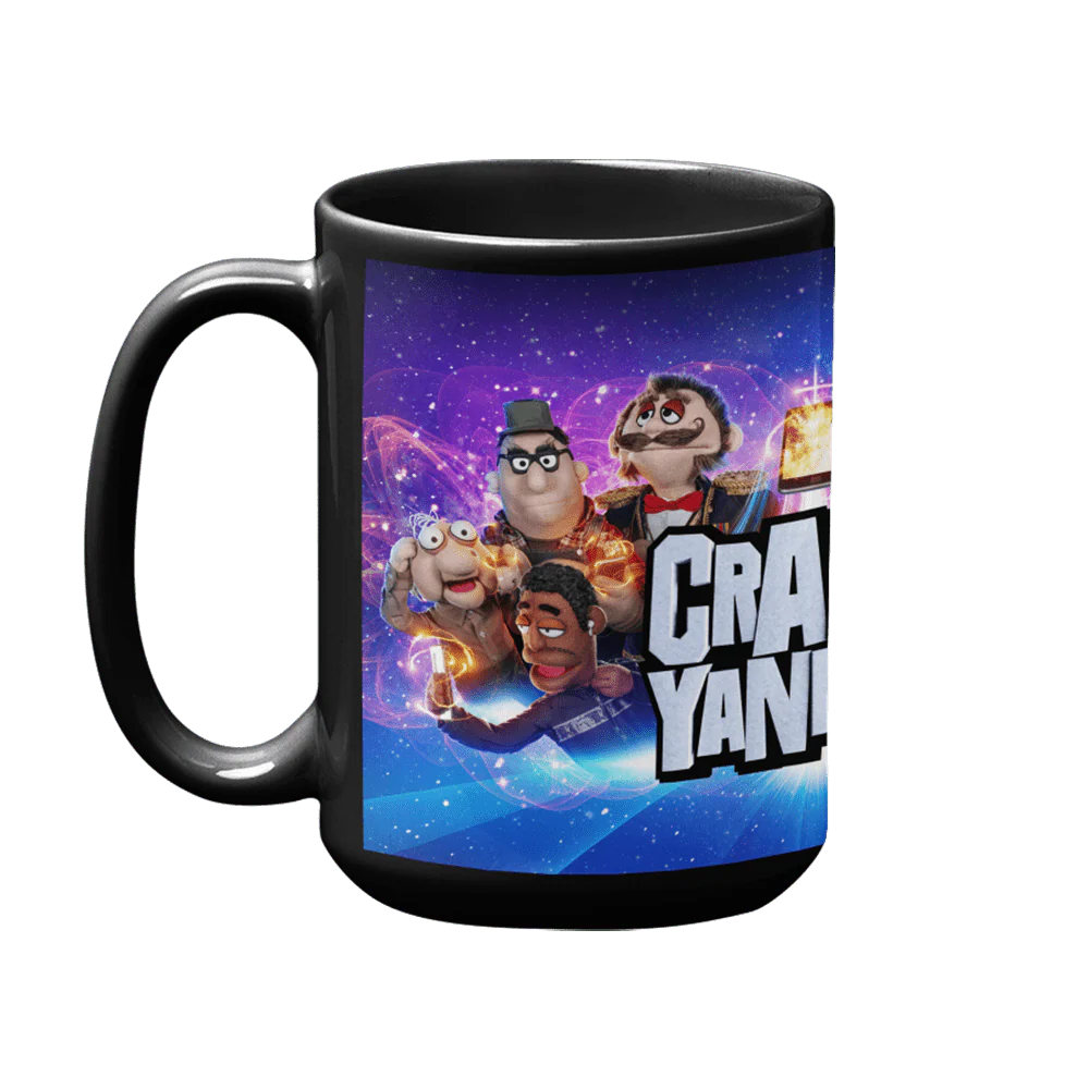 Crank Yankers Key Art Full Wrap Black Mug - Image 7