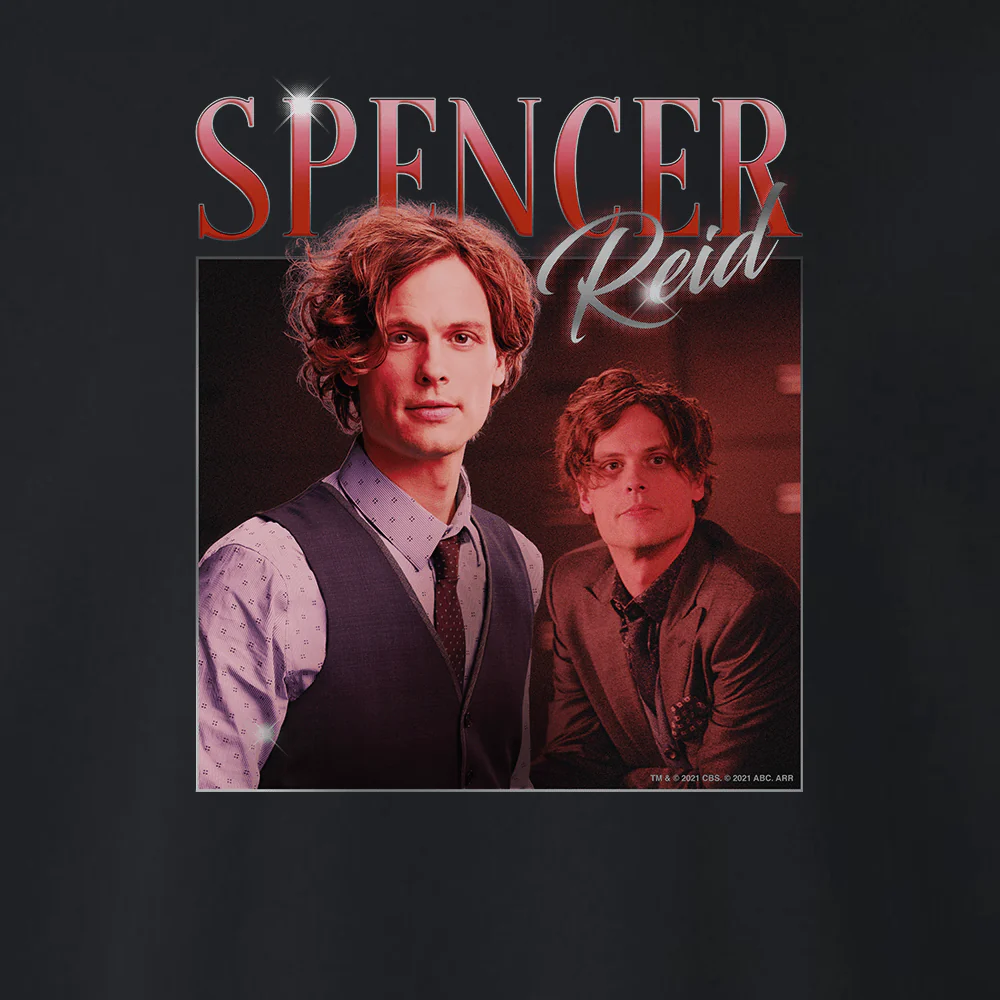 Criminal Minds 80's Spencer Reid Fleece Crewneck Sweatshirt - Image 2