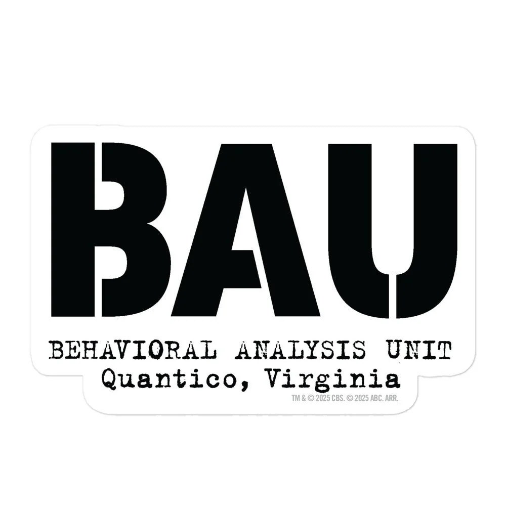 Criminal Minds BAU Sticker