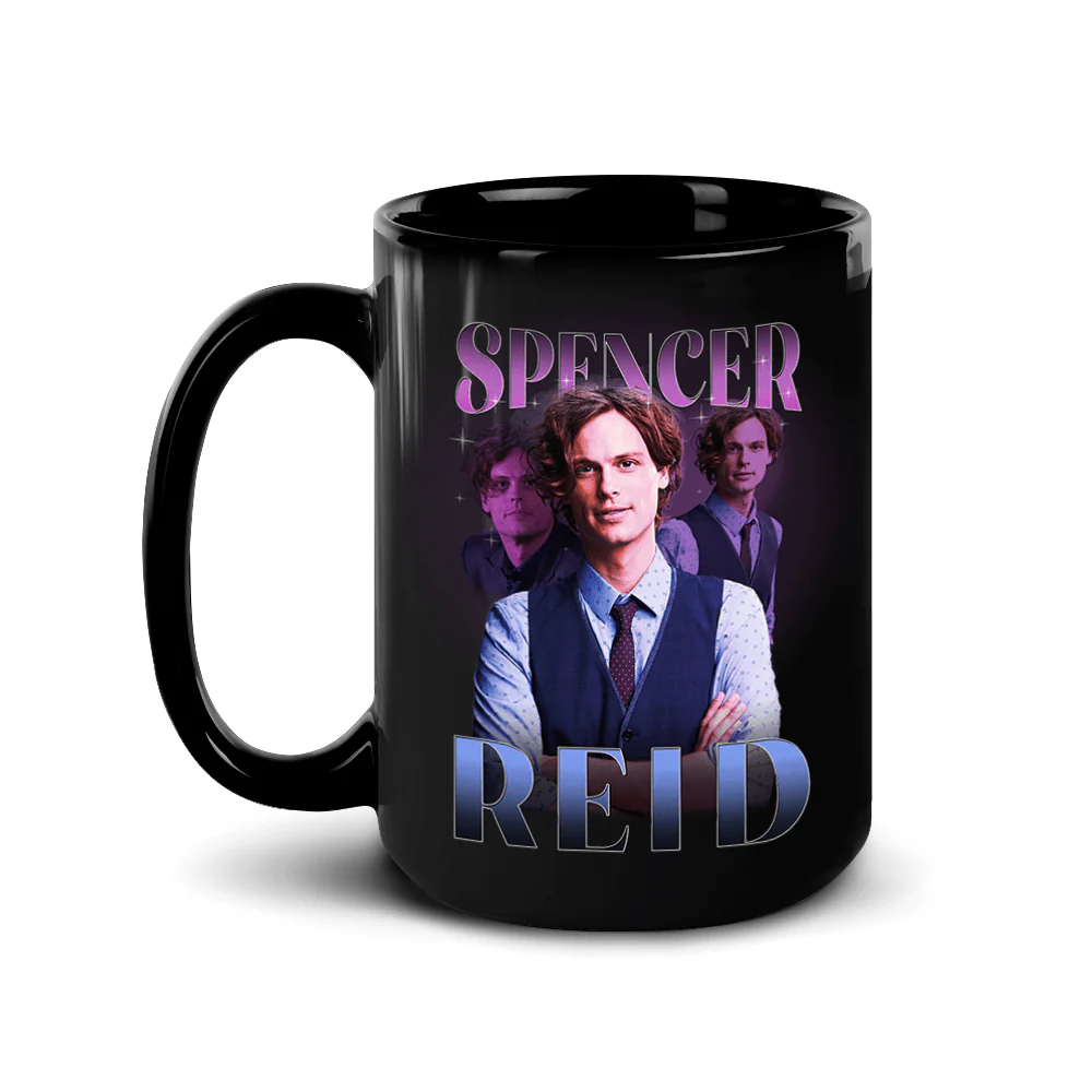 Criminal Minds Spencer Reid Heart Throb Black Mug - Image 5