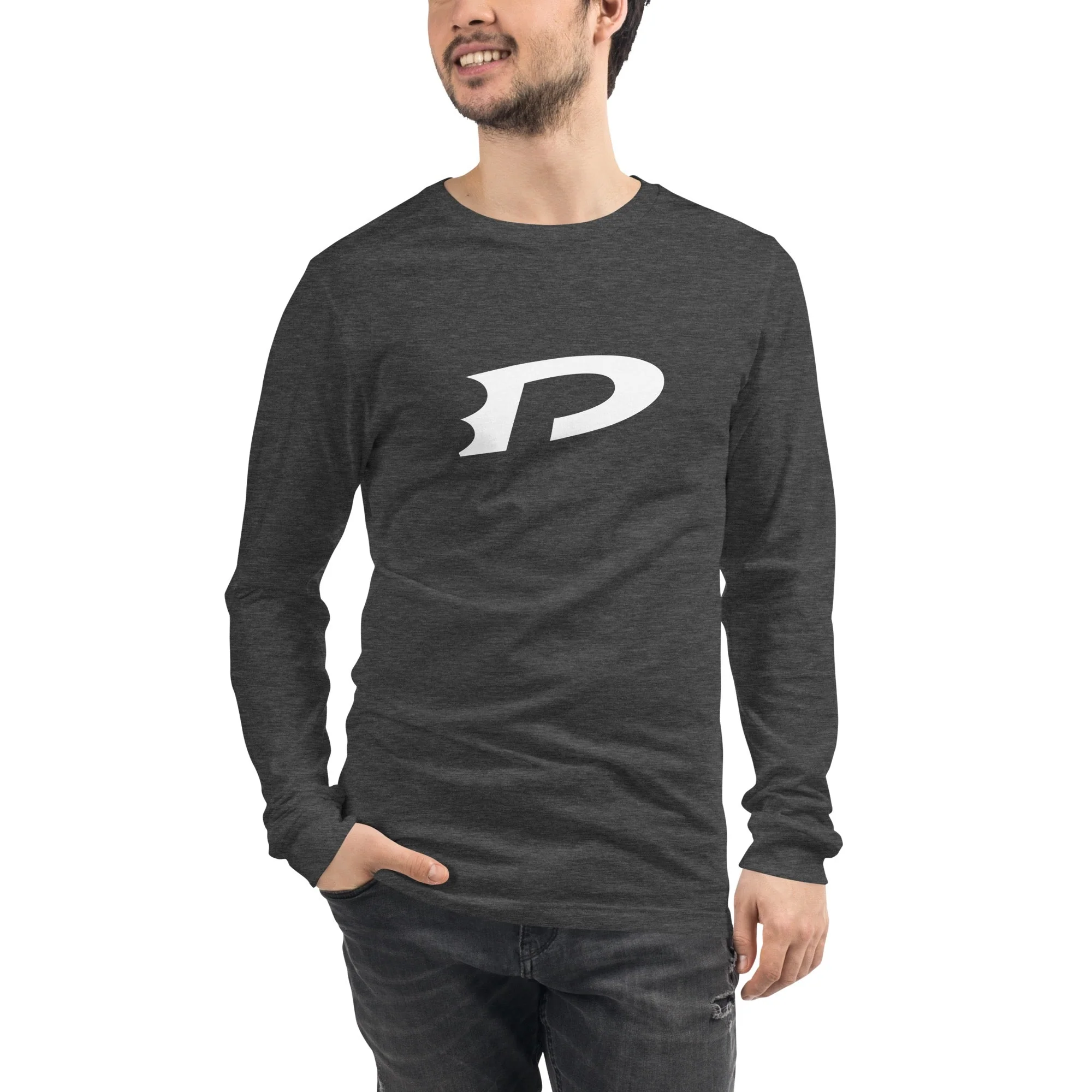 Danny Phantom Logo Adult Long Sleeve Shirt - Image 3