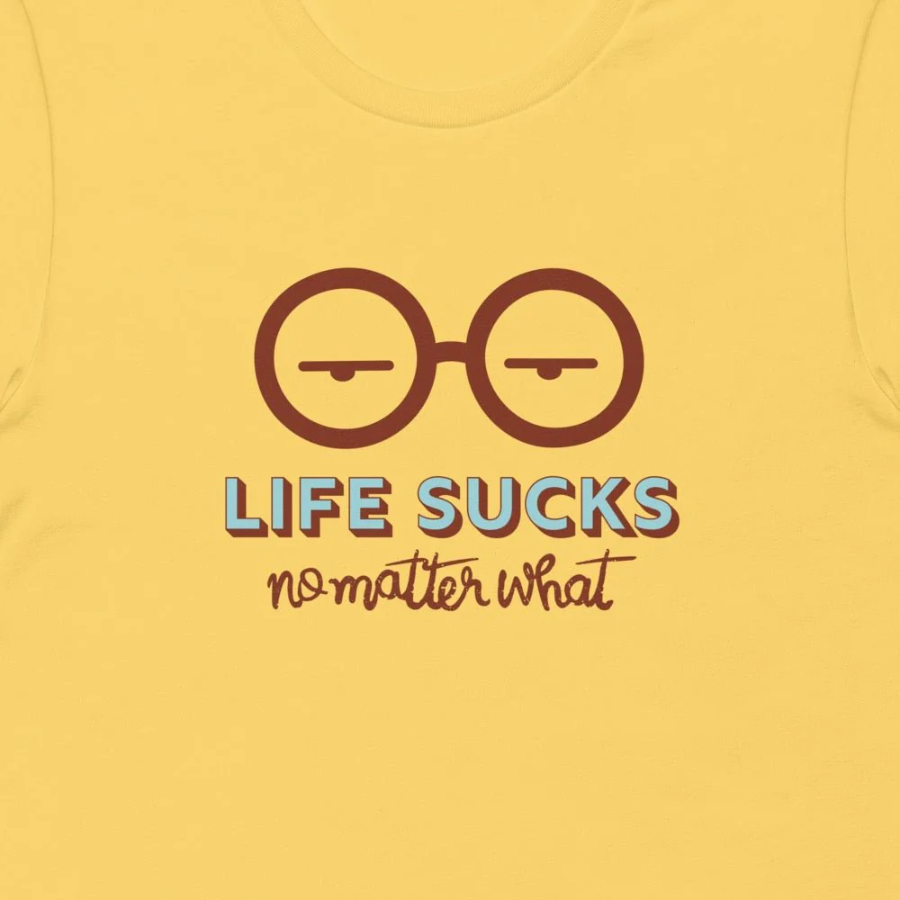 Daria Life Sucks Adult T-Shirt - Image 2