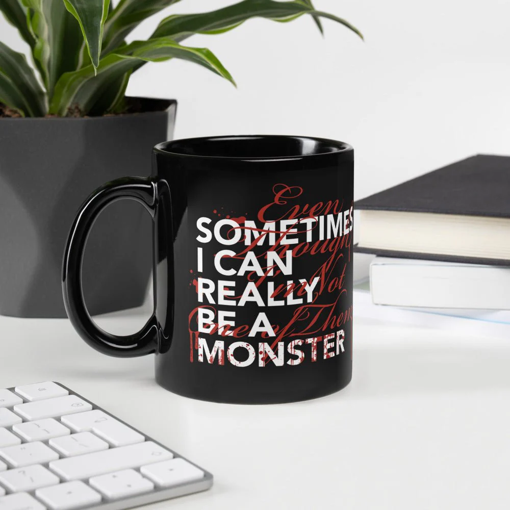 Dexter Sometimes I Can Really Be A Monster Black Mug - Image 4