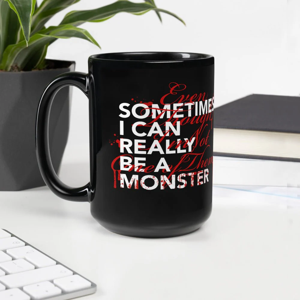 Dexter Sometimes I Can Really Be A Monster Black Mug - Image 6