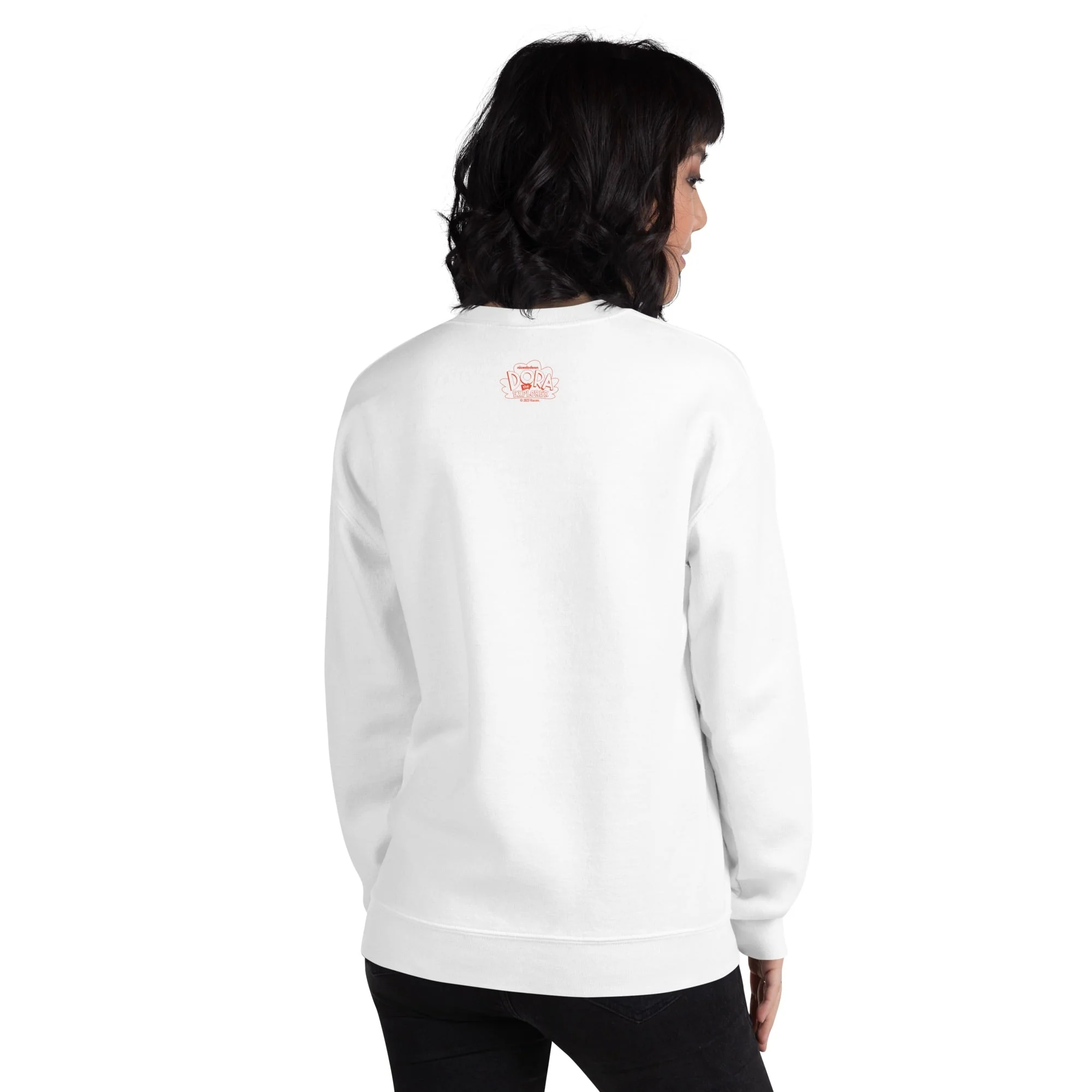 Dora the Explorer Swiper No Swiping Fleece Crewneck Sweatshirt - Image 25