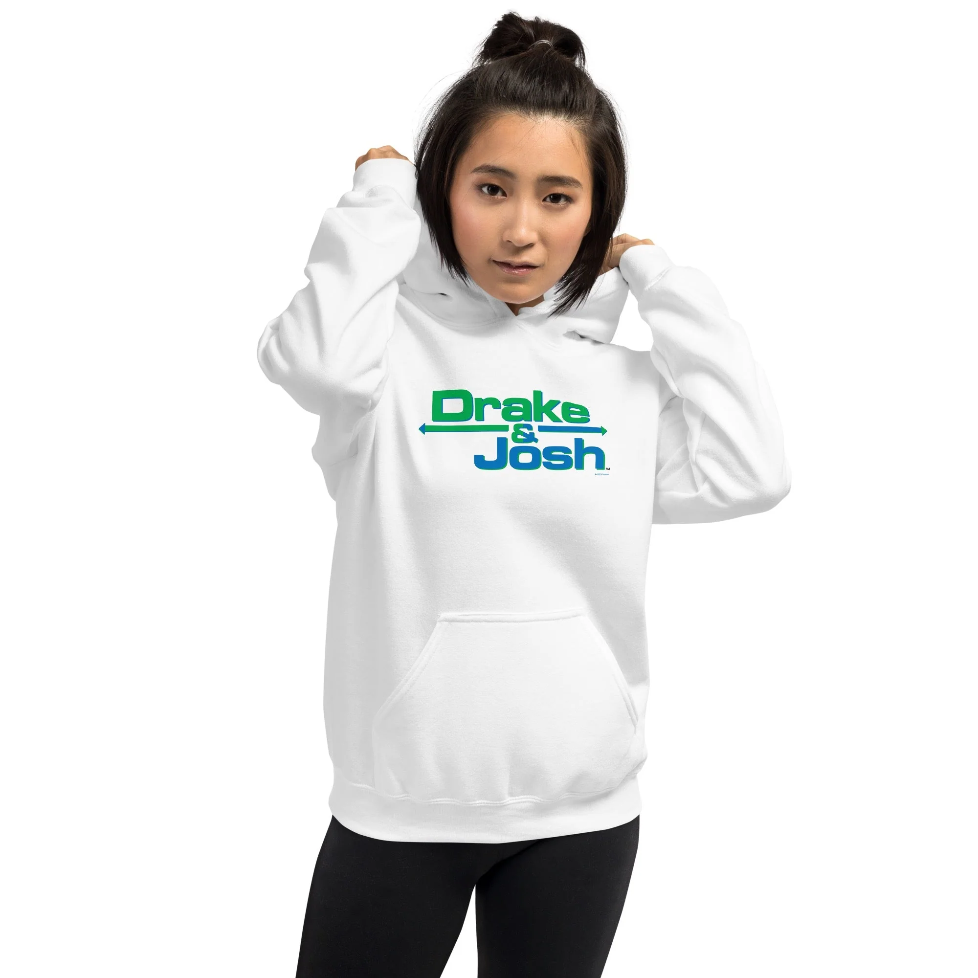 Drake & Josh Logo Adult Hooded Sweatshirt - Image 3