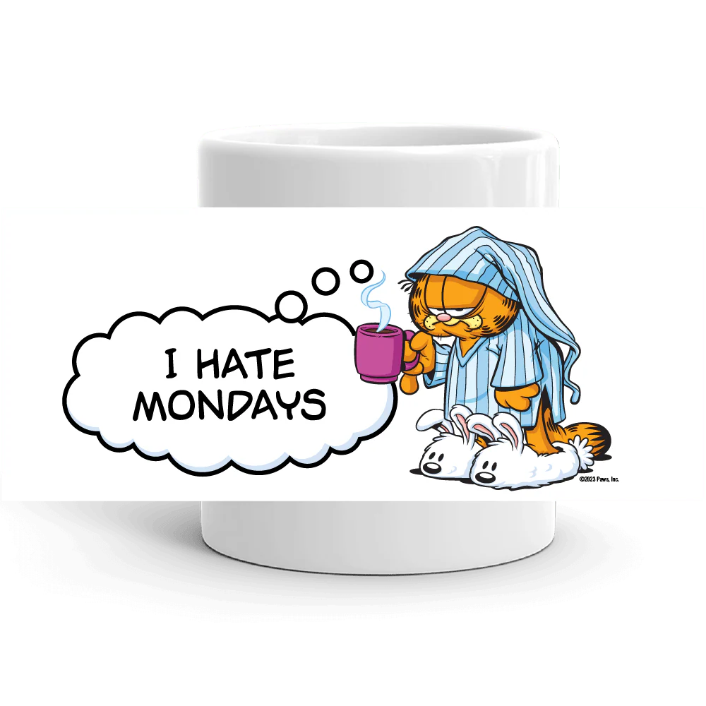 Garfield I Hate Mondays White Mug