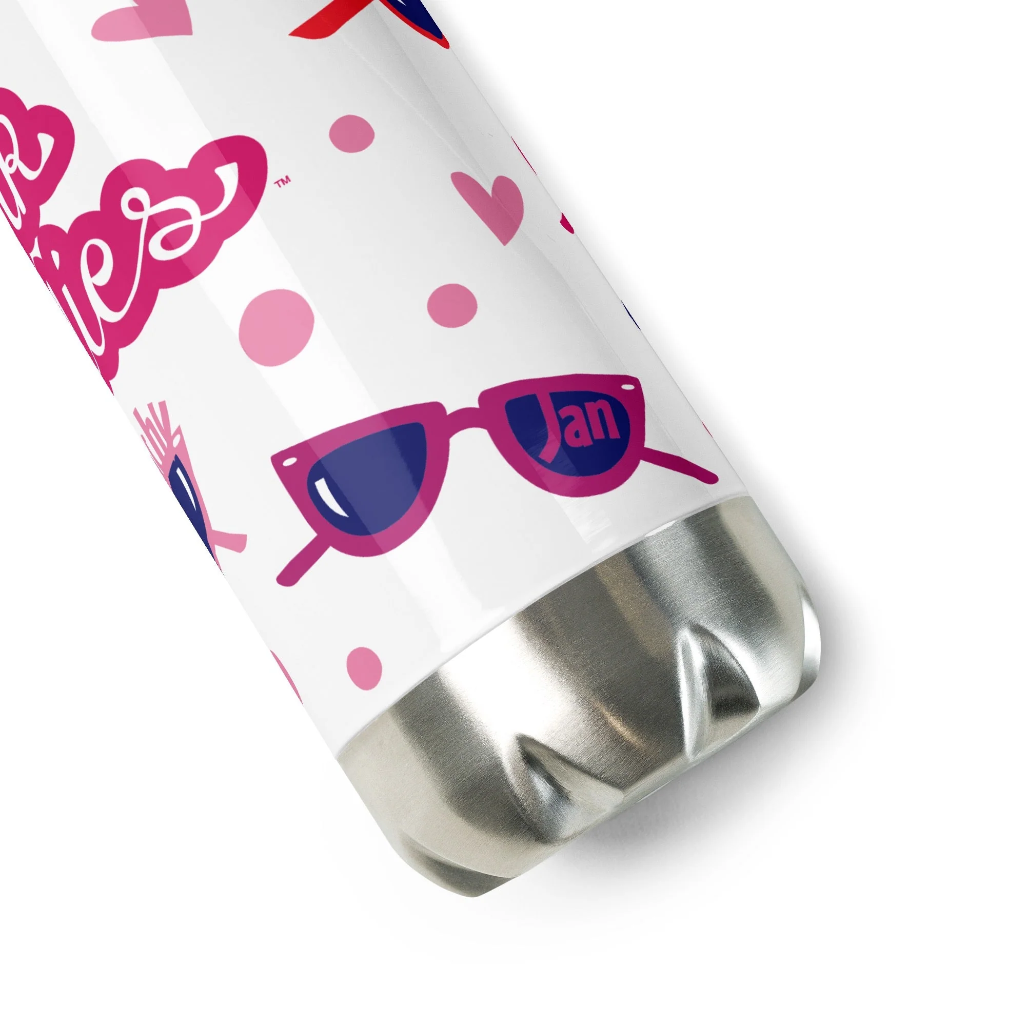 Grease Pink Ladies Girl Gang Stainless Steel Water Bottle - Image 4