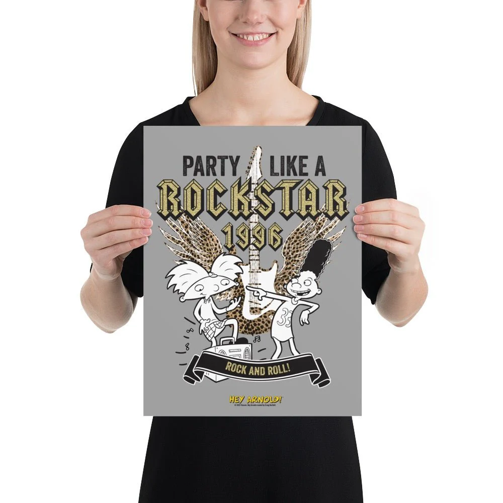Hey Arnold! Party Like a Rockstar Premium Matte Paper Poster - Image 3