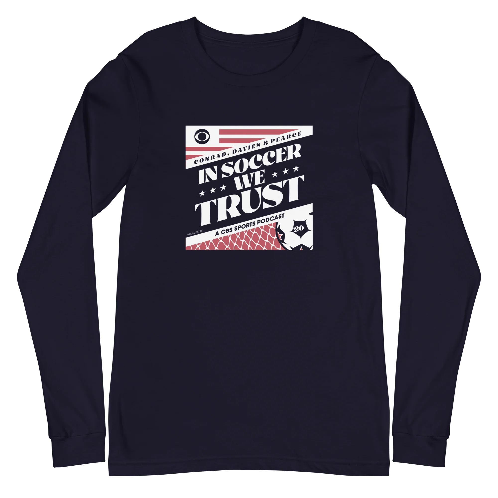 In Soccer We Trust Podcast Key Art Adult Long Sleeve T-Shirt