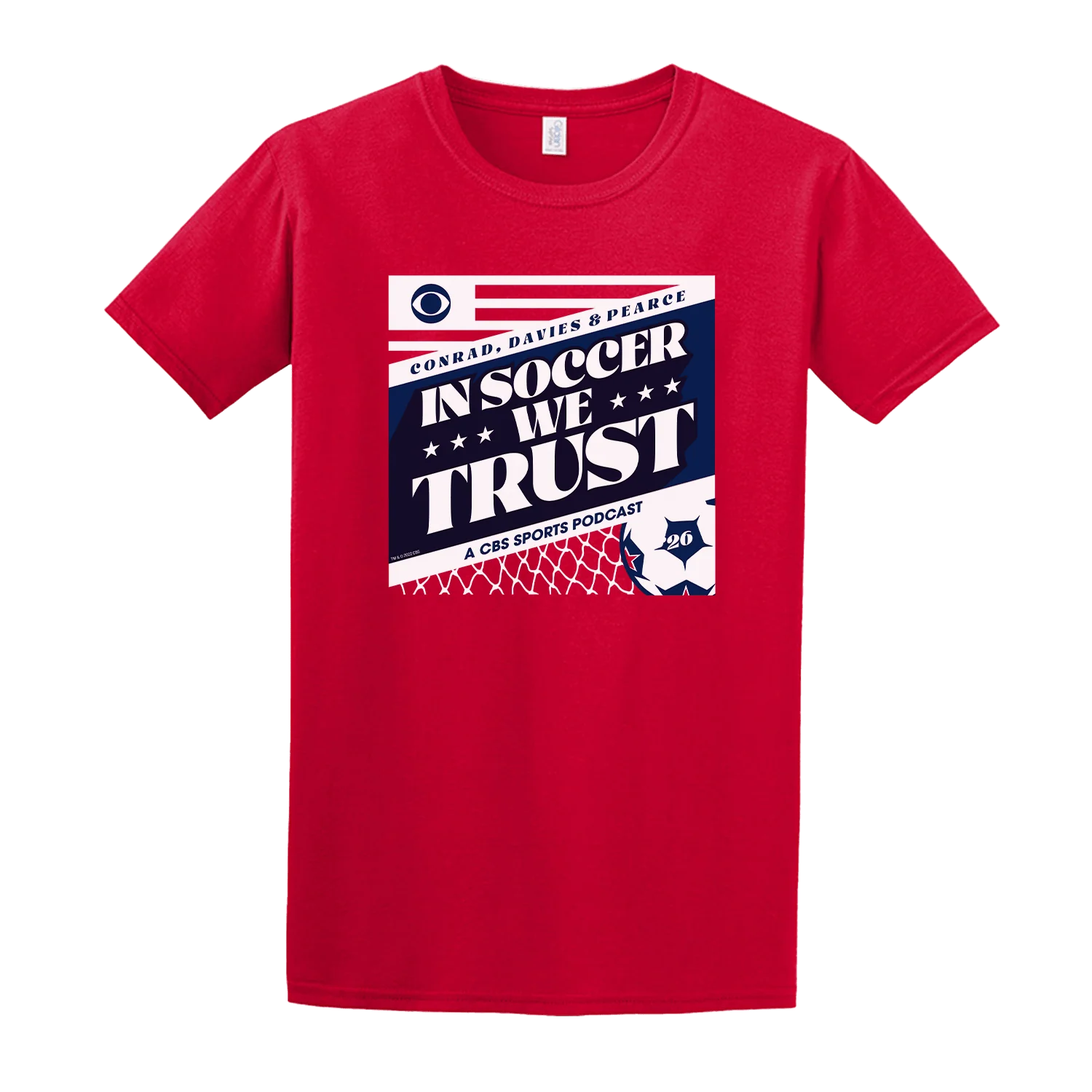 In Soccer We Trust Podcast Key Art Classic Short Sleeve T-Shirt - Image 3