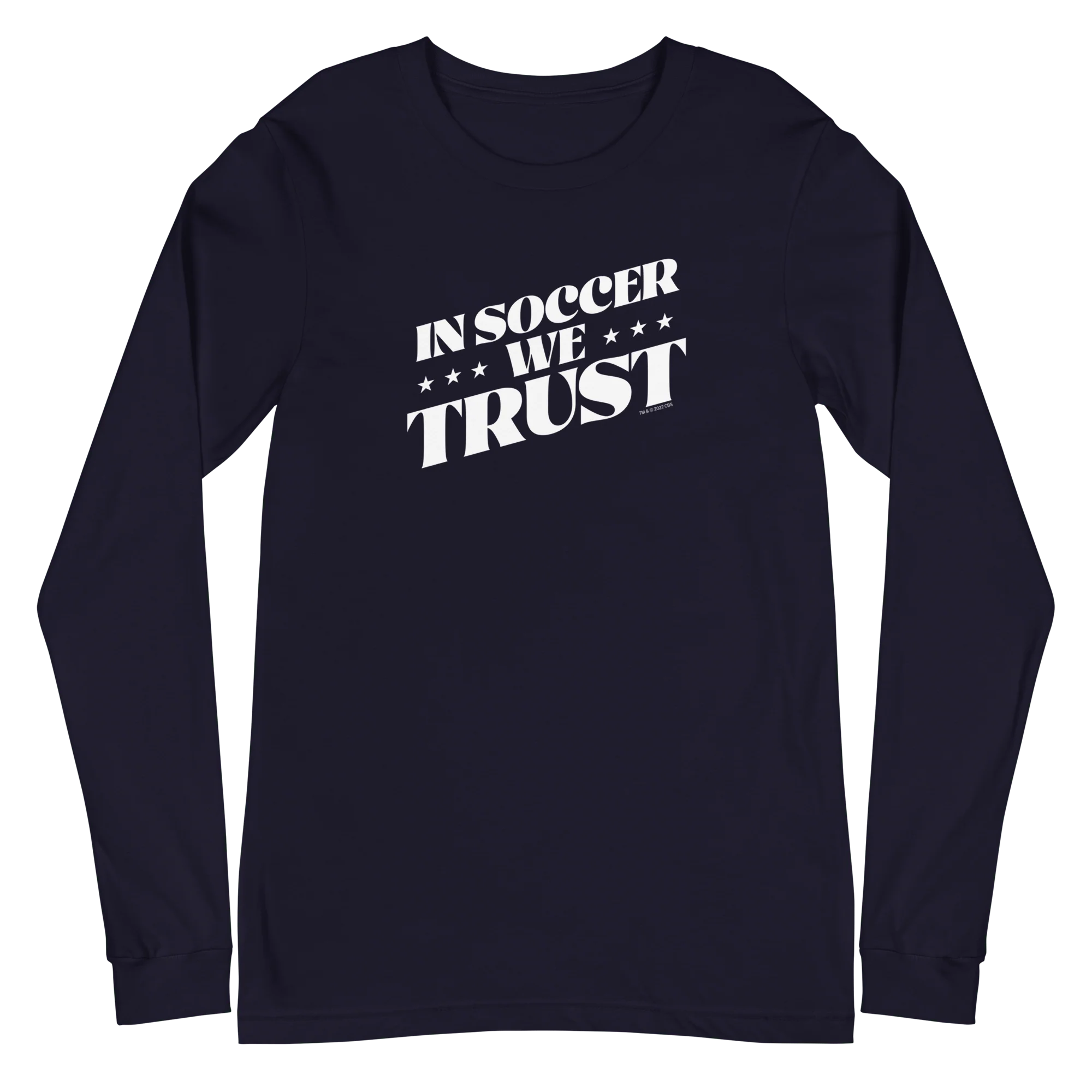 In Soccer We Trust Podcast Logo Adult Long Sleeve T-Shirt