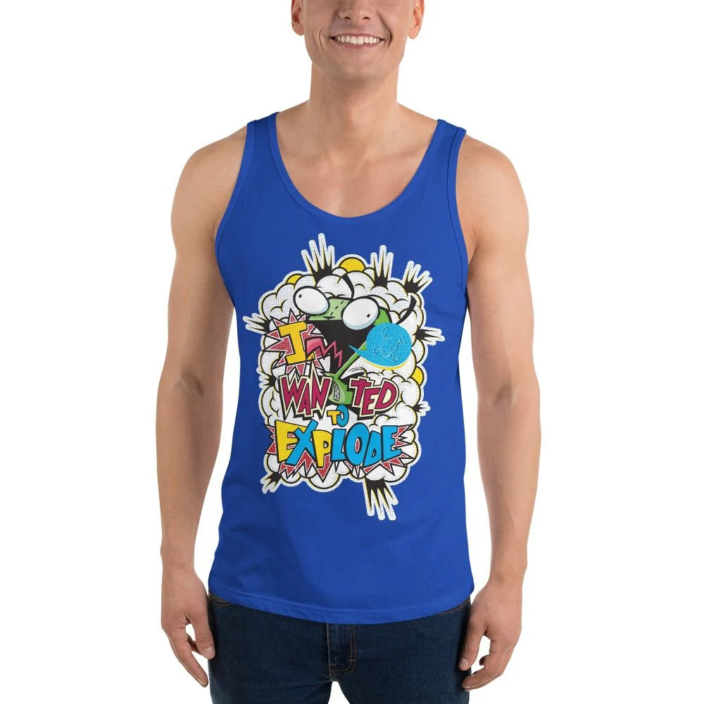 Invader Zim I Wanted To Explode Adult Tank Top - Image 5