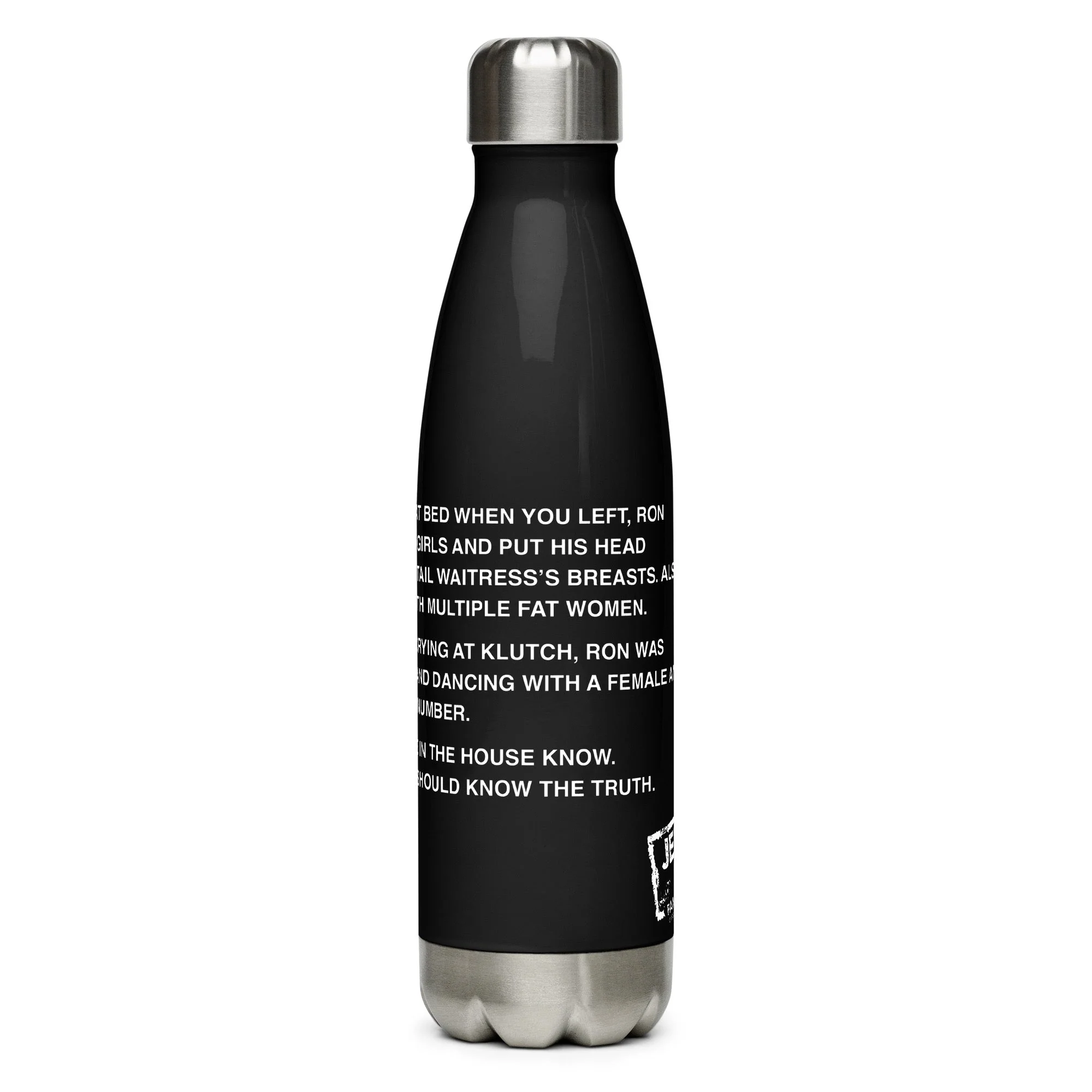 Jersey Shore Family Vacation Sam Note Water Bottle - Image 2