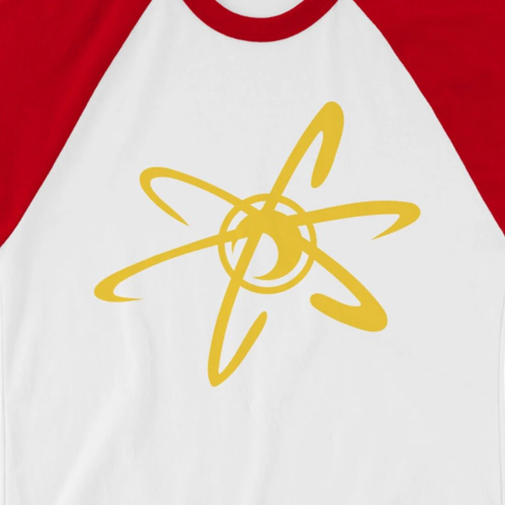 The Adventures of Jimmy Neutron, Boy Genius Atom Adult 3/4 Sleeve Raglan Shirt - Image 2
