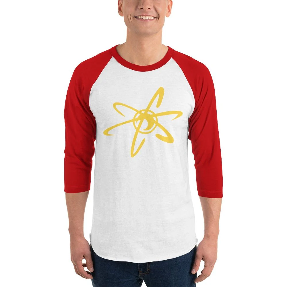 The Adventures of Jimmy Neutron, Boy Genius Atom Adult 3/4 Sleeve Raglan Shirt - Image 3