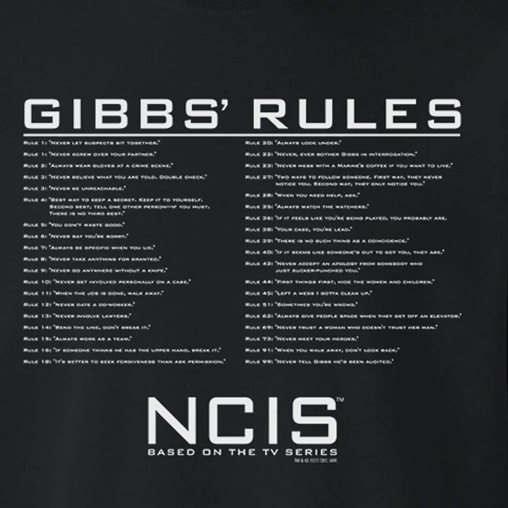 NCIS Gibbs Rules Crew Neck Sweatshirt - Image 2