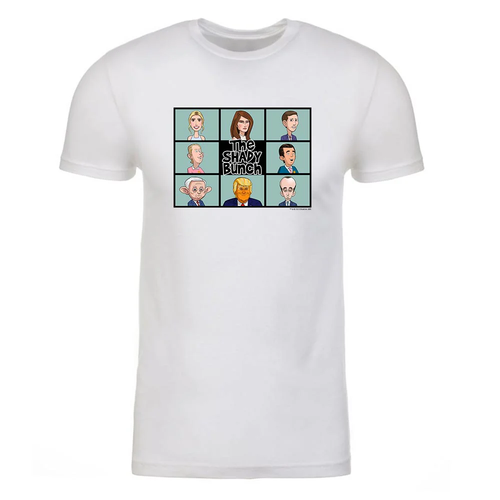 Our Cartoon President Shady Bunch Adult Short Sleeve T-Shirt - Image 3