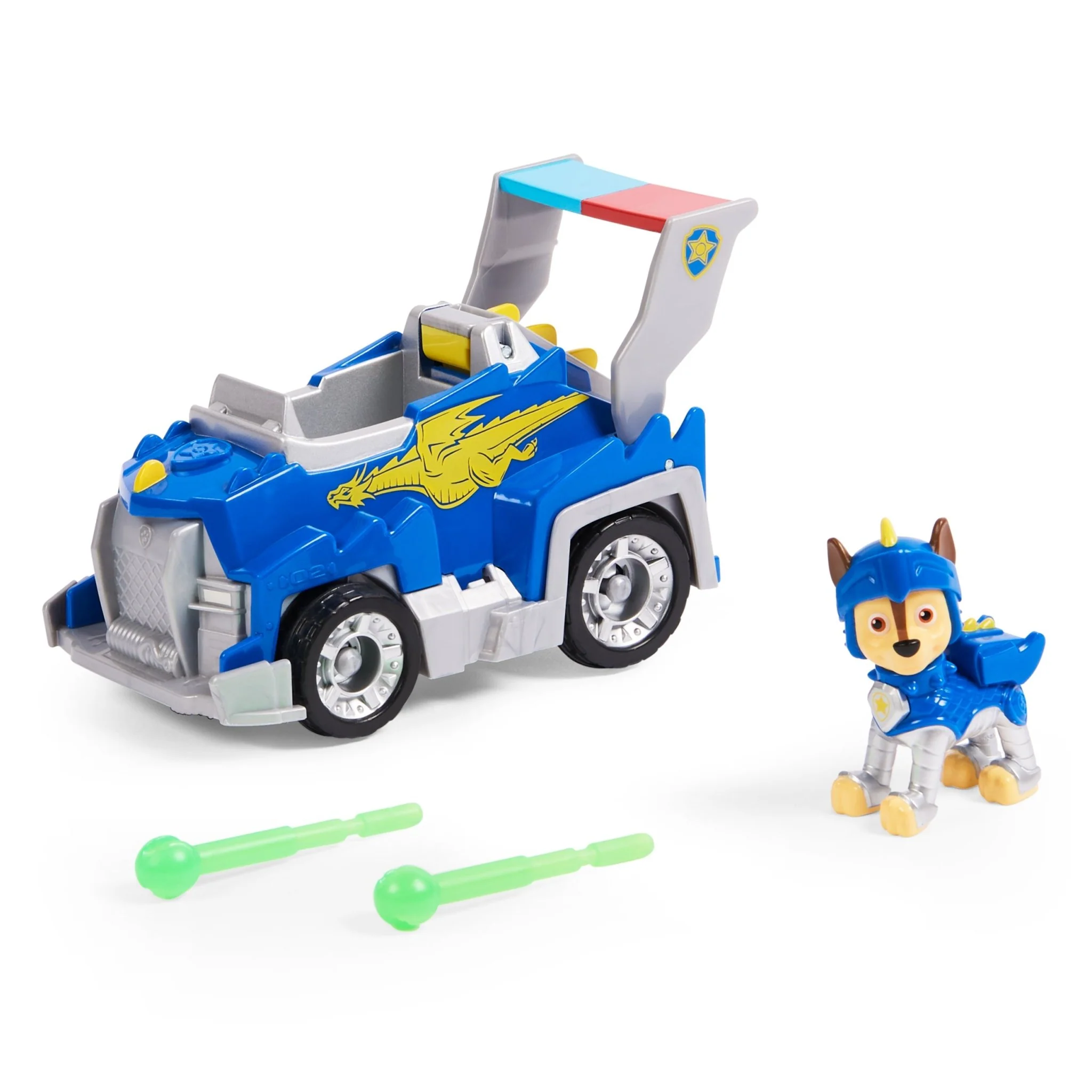 PAW Patrol, Rescue Knights Chase Transforming Toy Car with Collectible Action Figure, Kids Toys for Ages 3 and up - Image 4