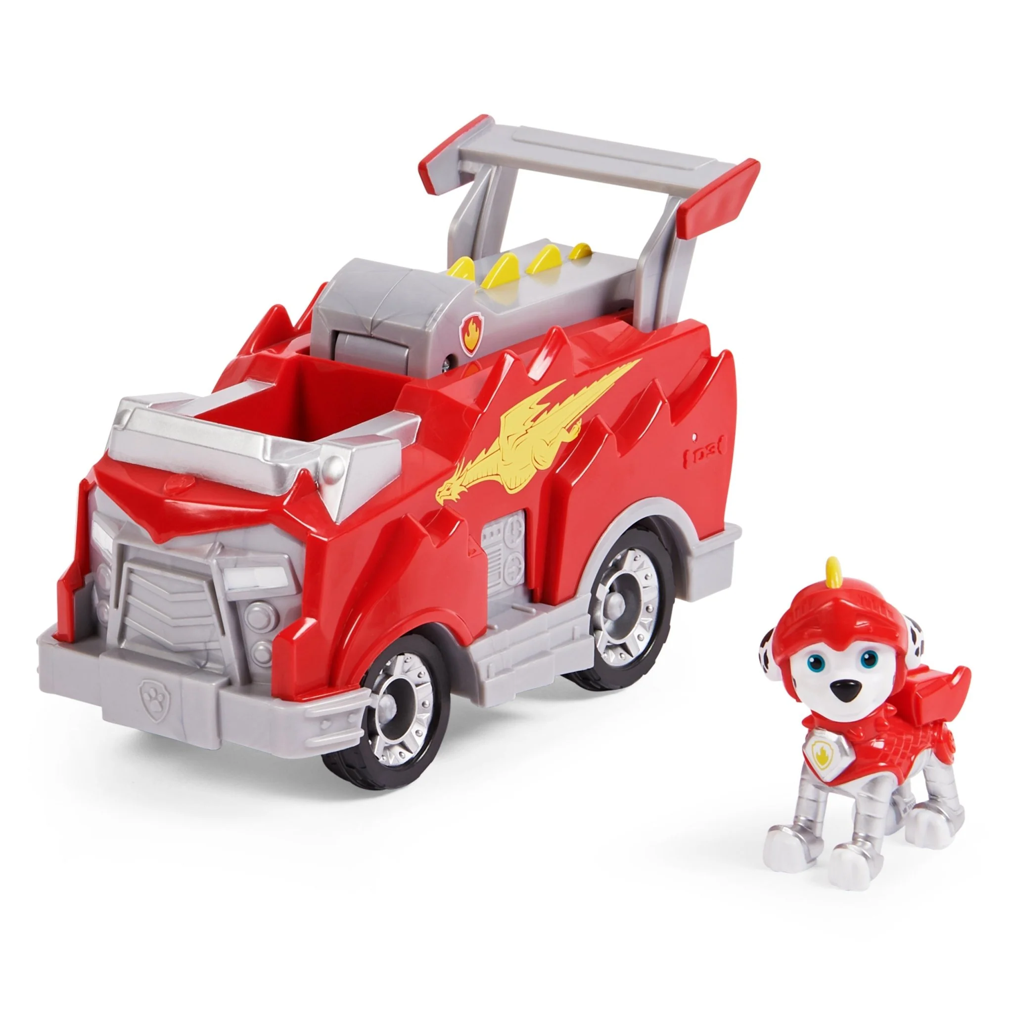 PAW Patrol, Rescue Knights Marshall Transforming Toy Car with Collectible Action Figure, Kids Toys for Ages 3 and up - Image 3